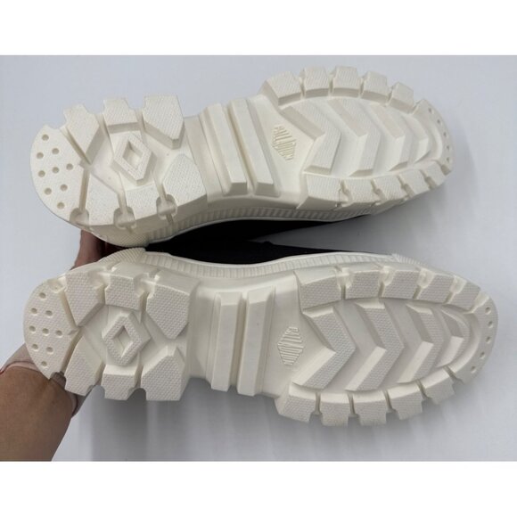 Palladium Womens Revolt Low TX Sneaker Black White Canvas Sneakers Size 8 - Picture 6 of 13